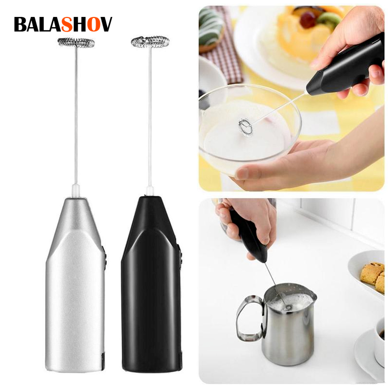 Electric Milk Frother Handheld - Drahtlose Milch Schäumer Kaffee Schneebesen Mixer