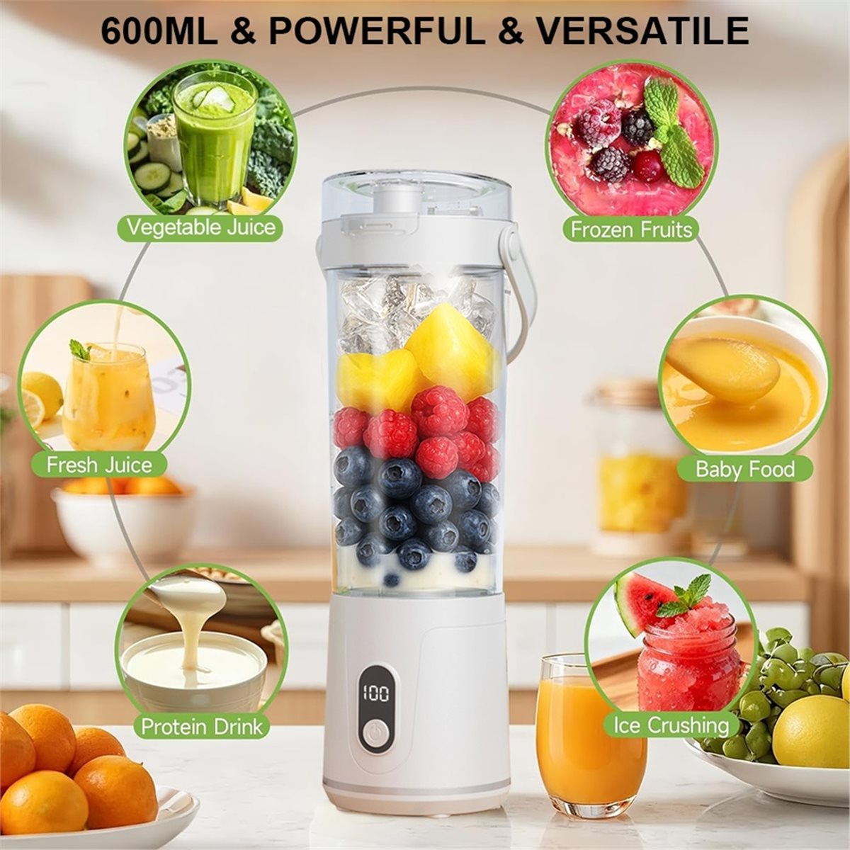 RECOMENDAR】Elektrischer Mixer, – Portable Blender Usb Rechargeable Bewertung und Preis