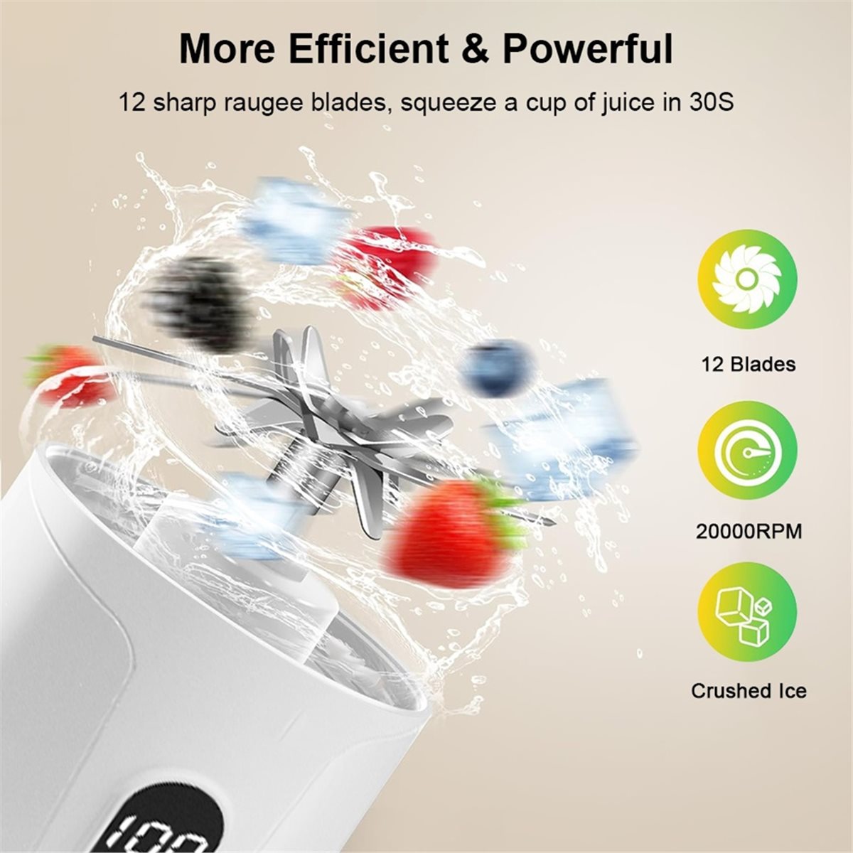 RECOMENDAR】Elektrischer Mixer, – Portable Blender Usb Rechargeable Bewertung und Preis